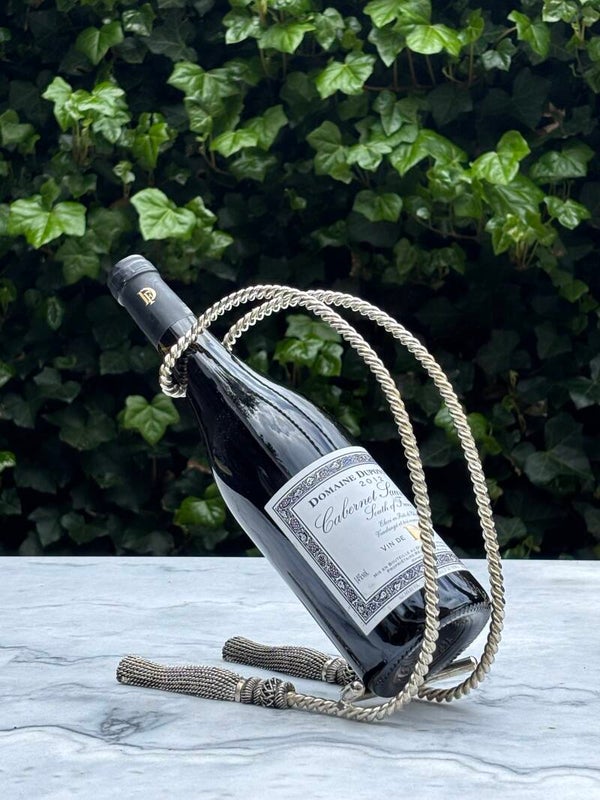 Verzilverde wijnfleshouder - Silver-plated winenbottleholder