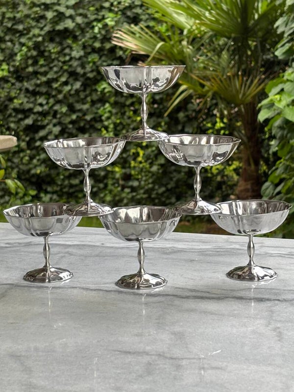 Set van 6 dessertcoupes - Set of 6 dessert coupes