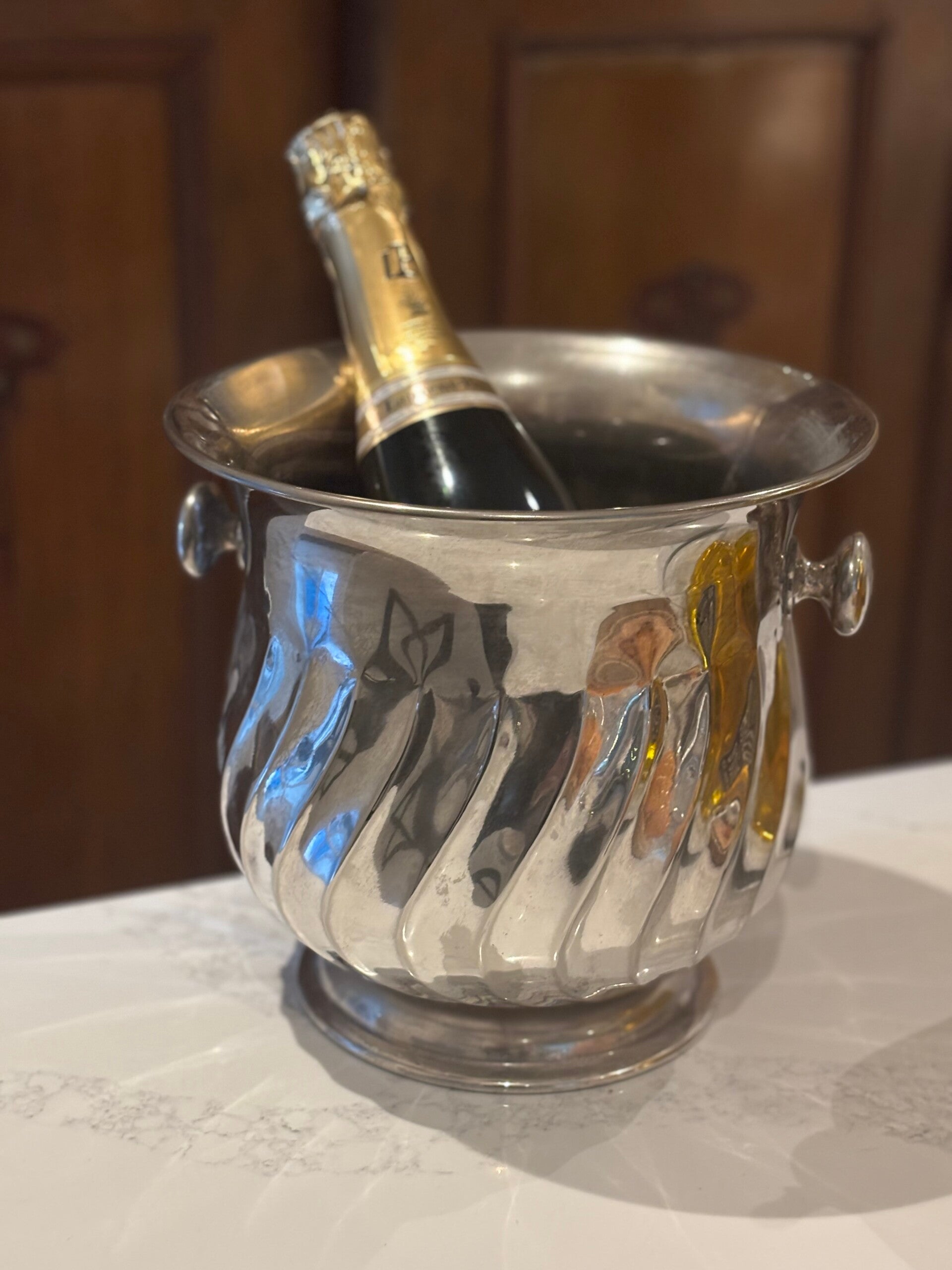 Verzilverde Champagnekoeler - Silver-plated Champagne cooler