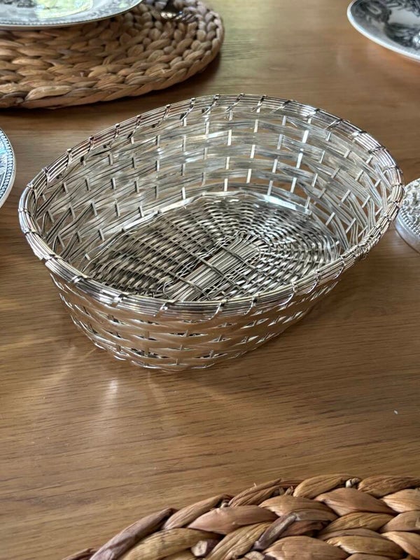 Verfijnd verzilverd broodmandje - Elegant silver-plated bread basket