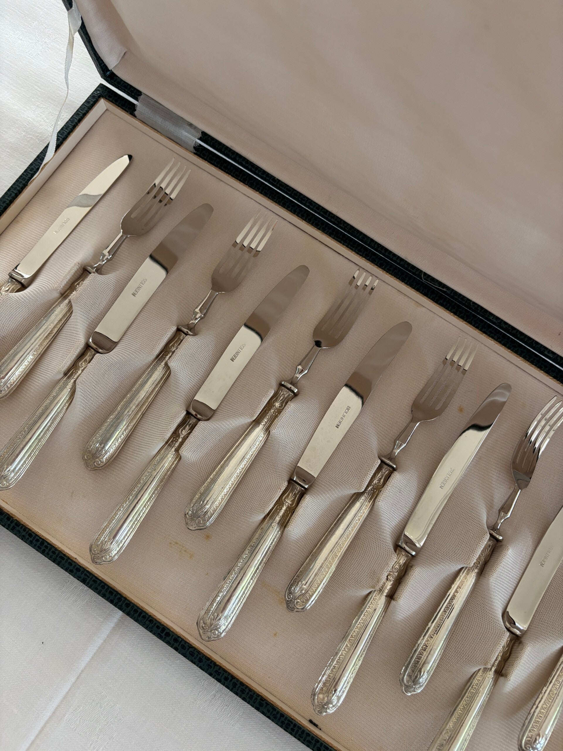 Verzilverd dessertbestek - Silver-plated dessert cutlery