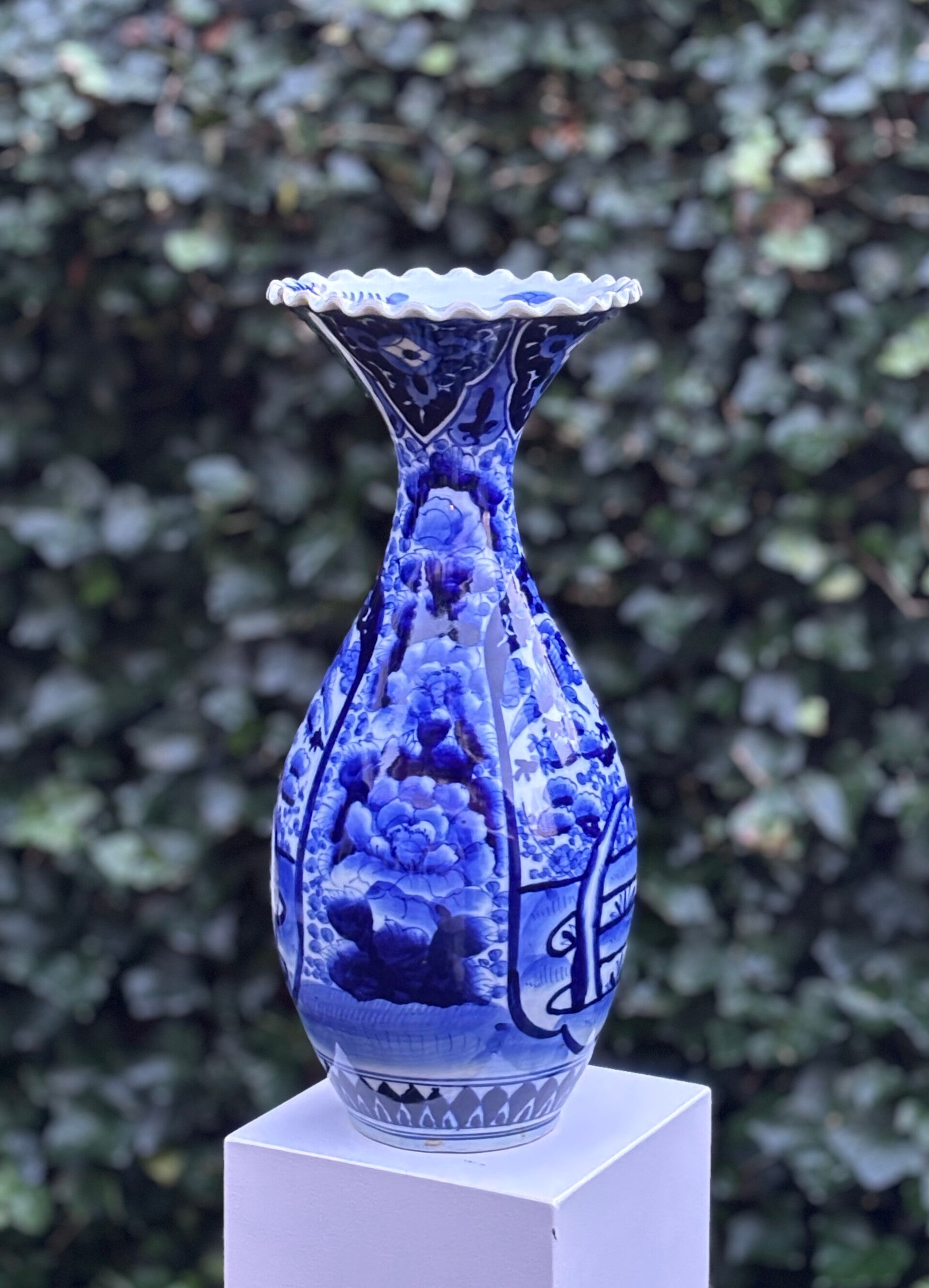 Grote Japanse kraagvaas (ca. 1900) - Large Japanese collar vase, (ca.) 1900