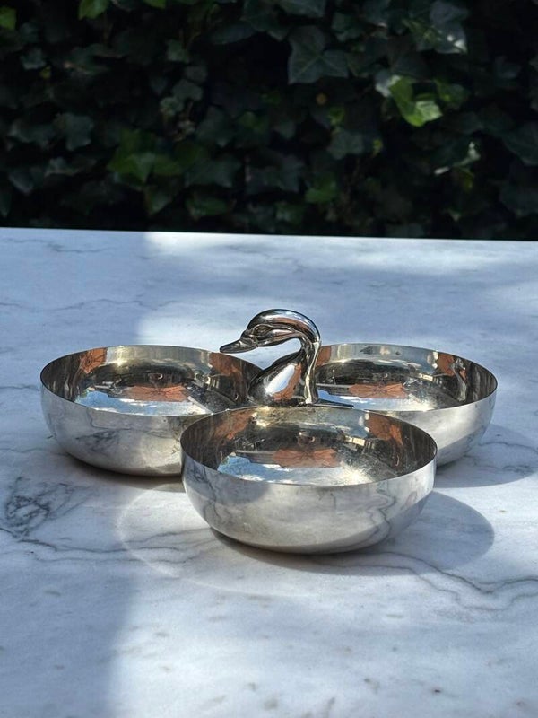 Verzilverde schaal ‘Zwaan’ - Silver-plated ‘Swan’ dish