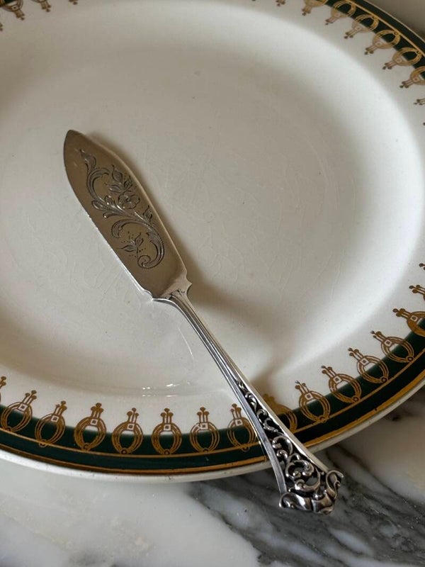 Verzilverd botermesje - Silver-plated butter knife