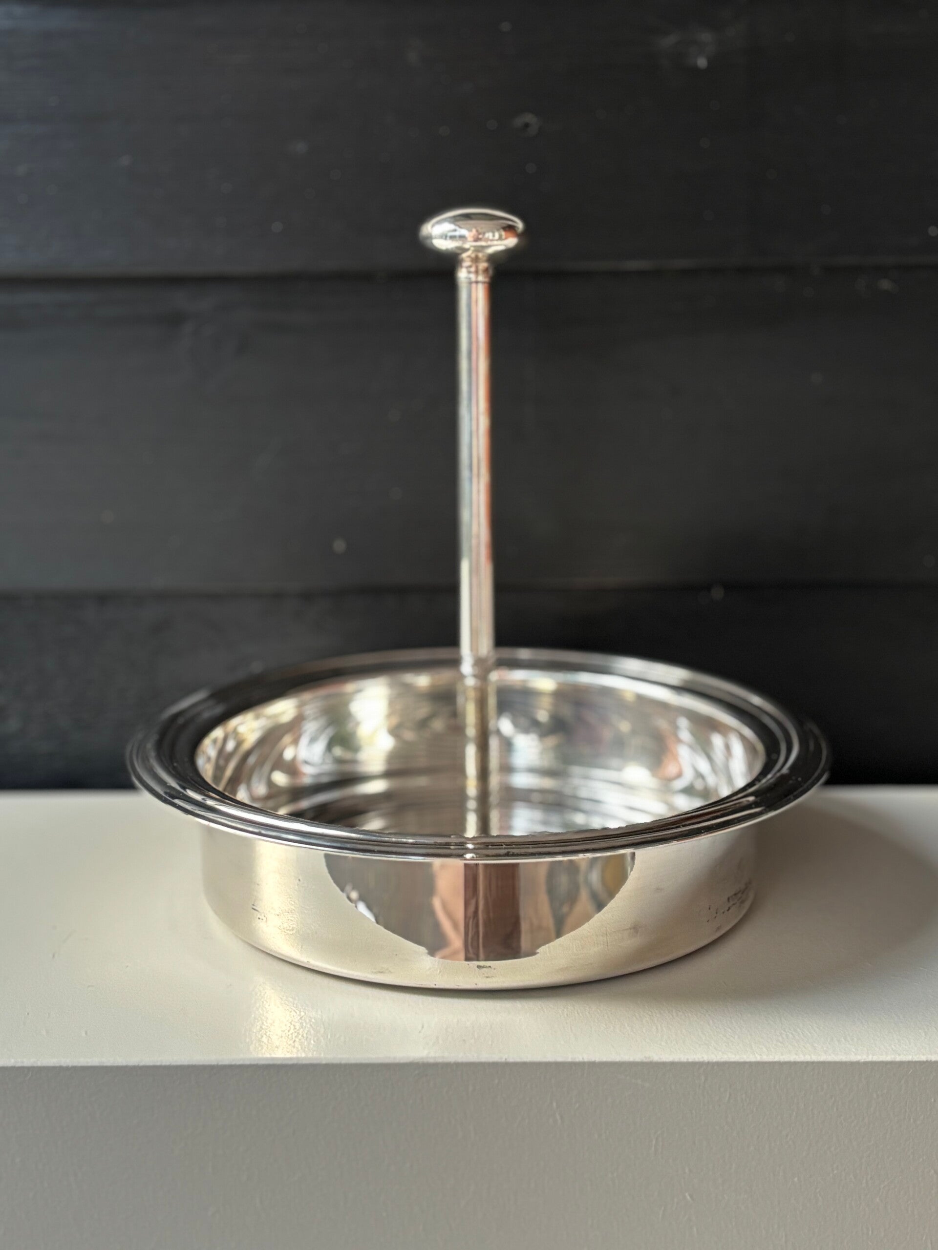 Verzilverde etagere - Silver-plated tiered stand