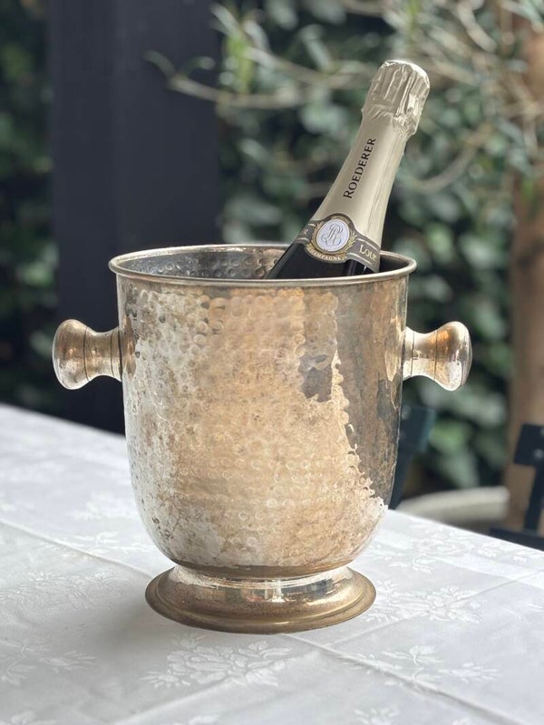 Verzilverde Champagnekoeler - Silver-plated champagne cooler