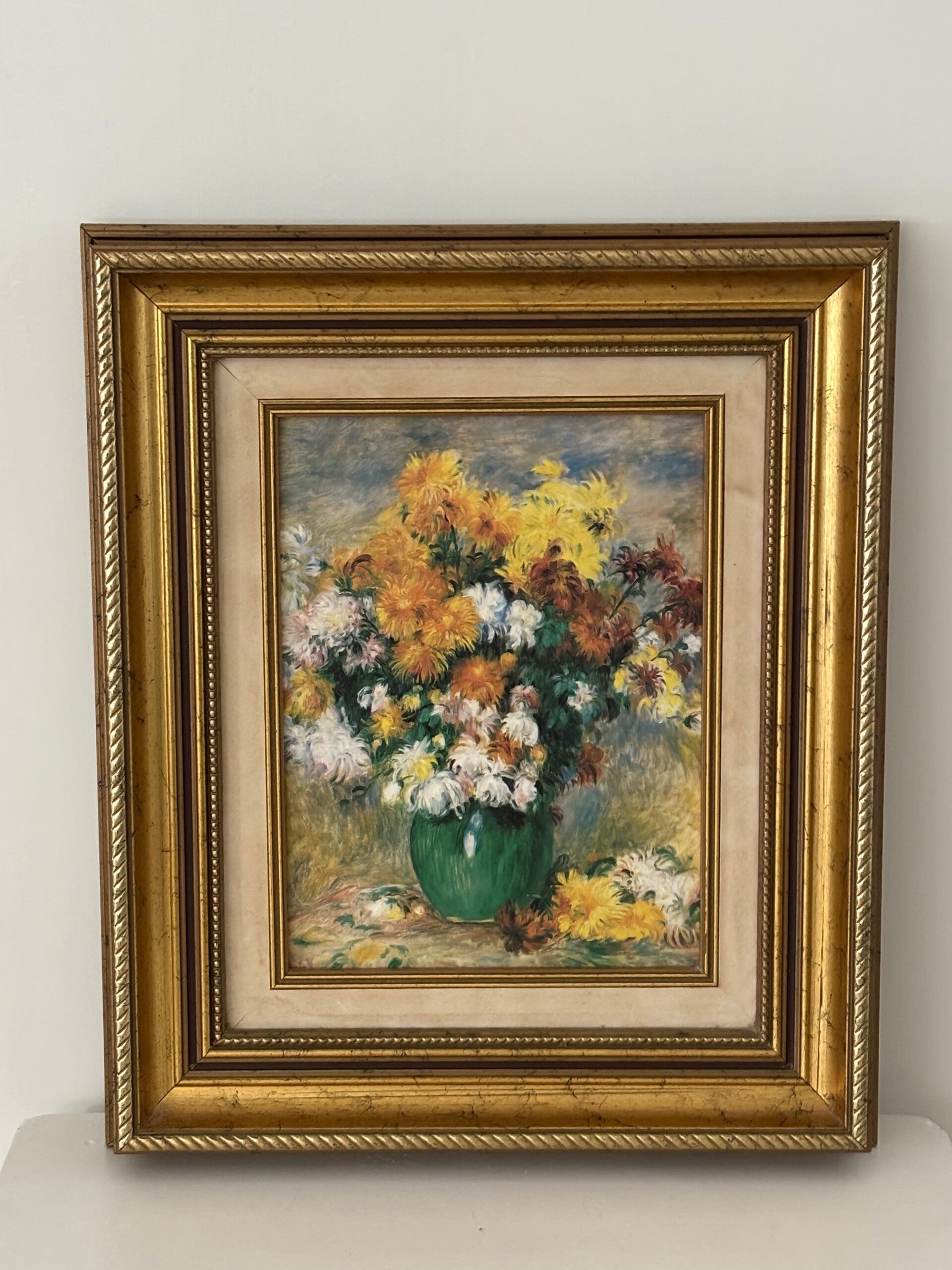 Decoratief schilderij met een elegant bloemstilleven - Decorative painting featuring a beautiful floral still life