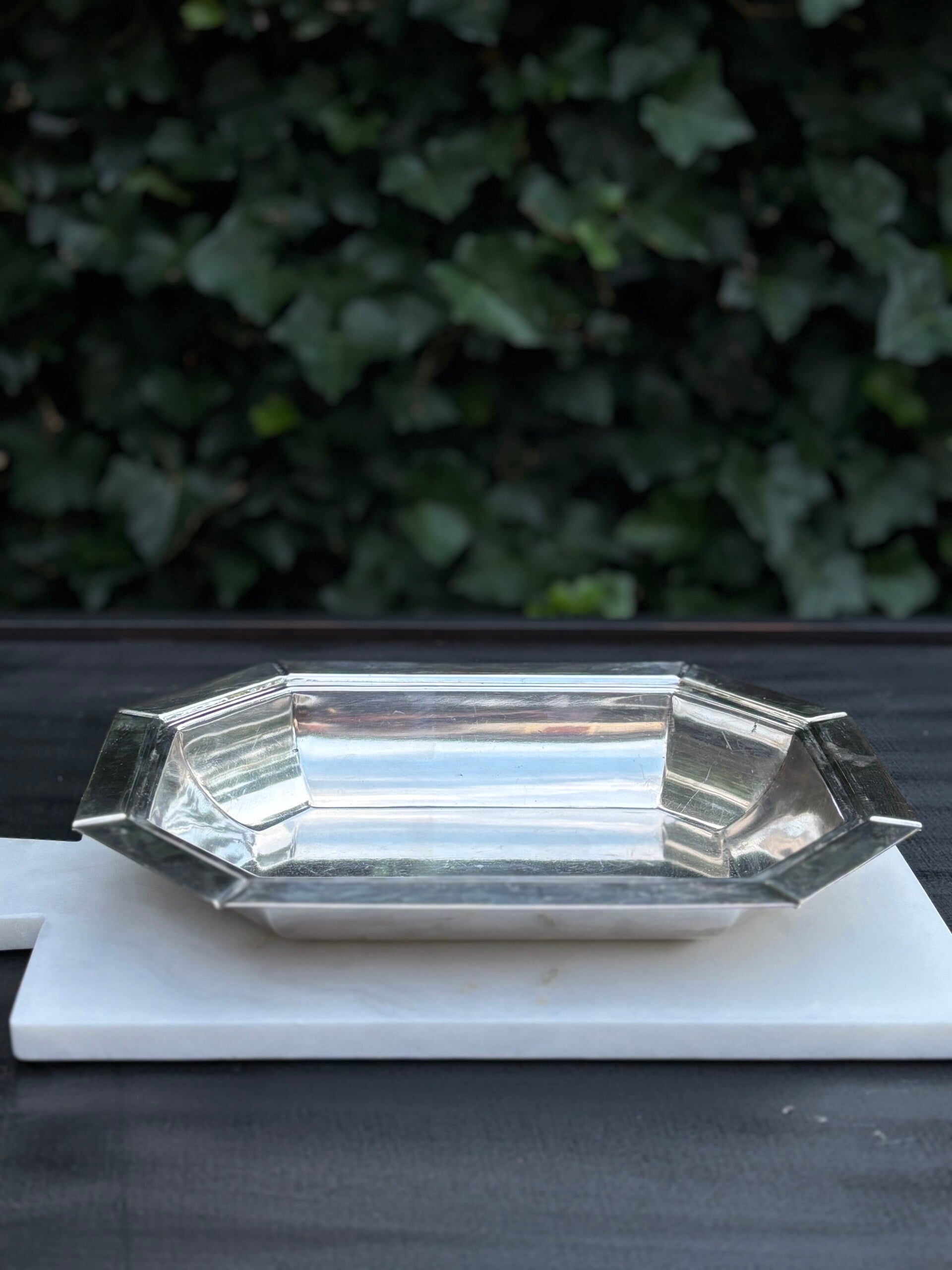 Antiek verzilverde schaal - Antique silver-plated tray