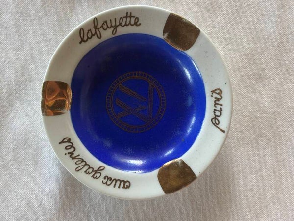 Vintage asbakje van Galeries Lafayette Paris - Vintage ashtray from Galeries Lafayette Paris