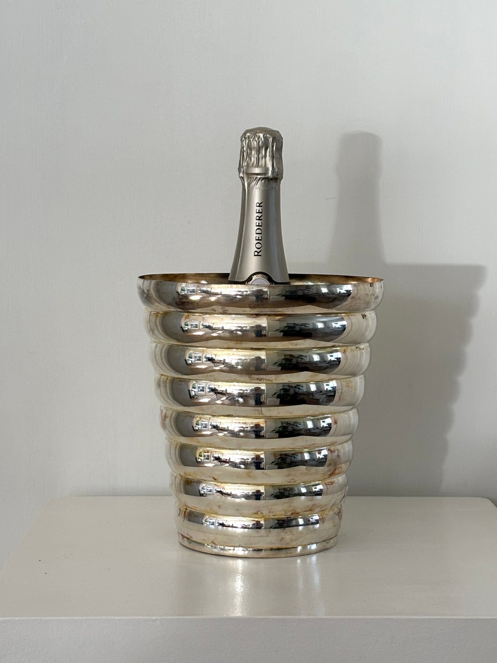 Verzilverde Champagnekoeler - Silver-plated Champagne cooler