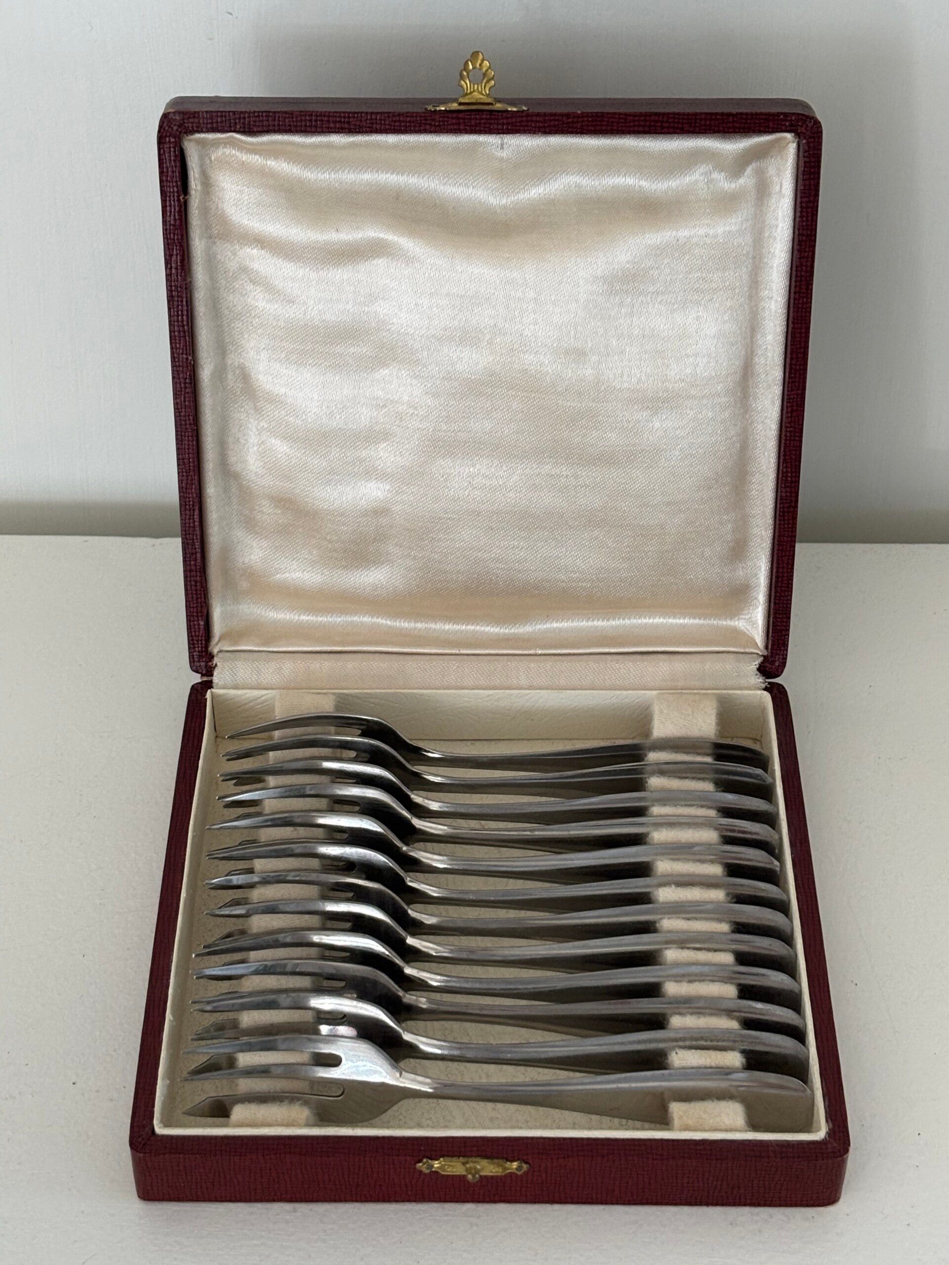 Set van 12 gebaksvorkjes - Set of 12 pastry forks