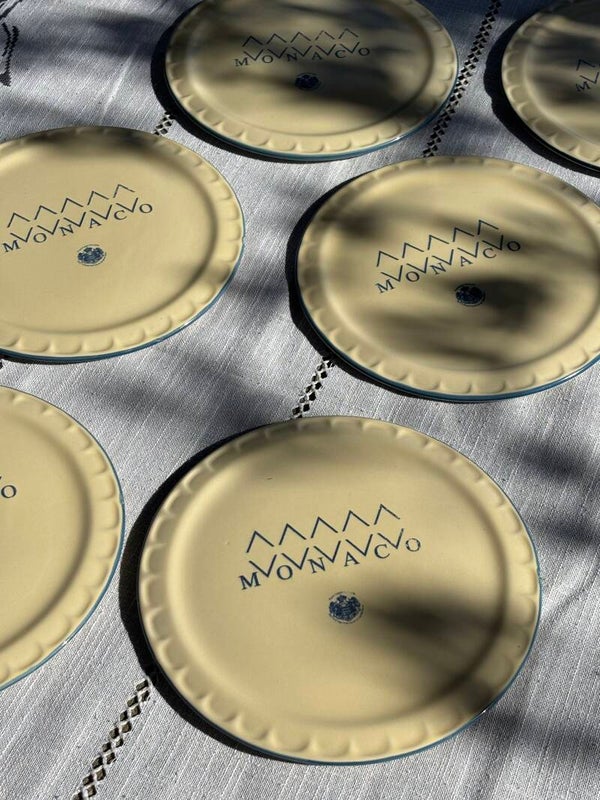 6-Delige set gebaksbordjes 'Monaco' - 6 'Monaco' dessert plates