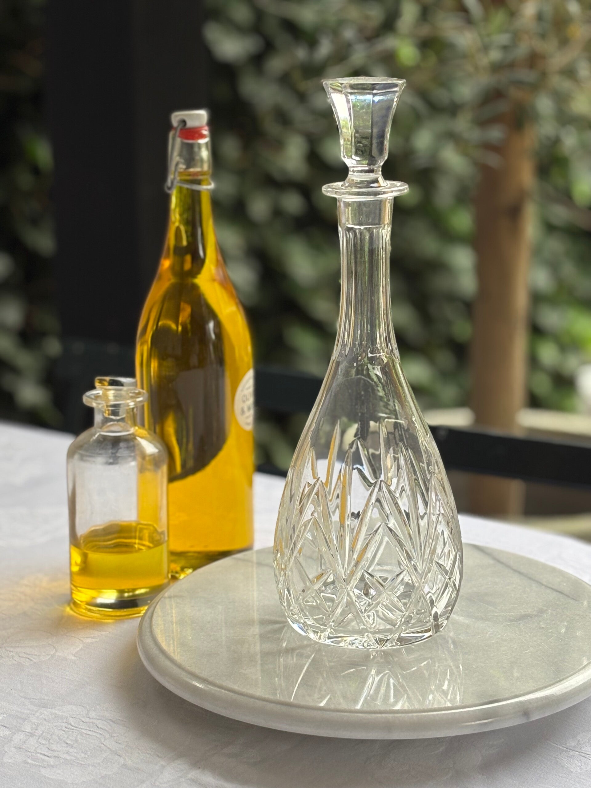 Elegant geslepen kristallen karaf - Elegant cut crystal decanter