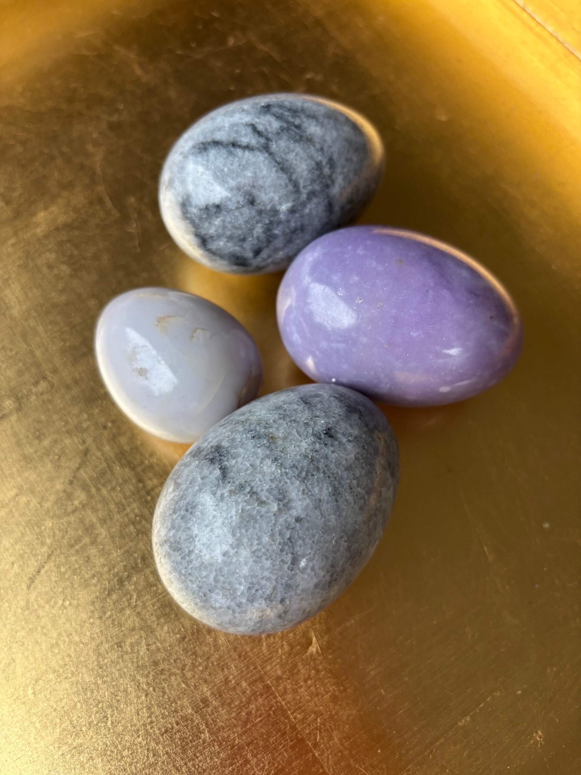 4 Marmeren eieren - 4 Marble eggs