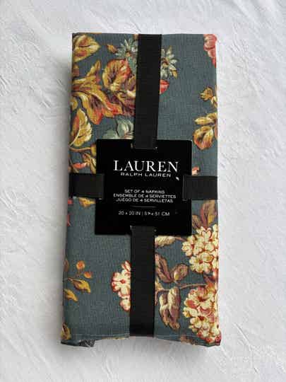 4 Servetten 'Lauren' Ralph Lauren - 4 Napkins by 'Lauren' Ralph Lauren