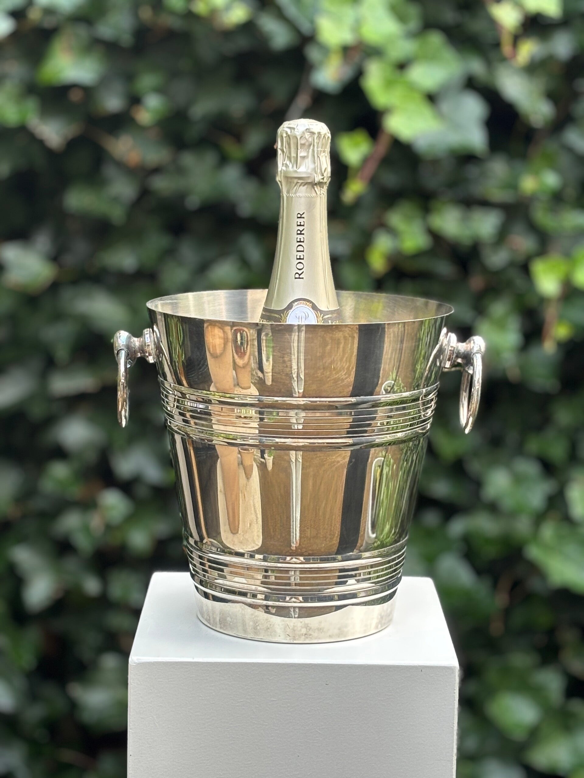 Verzilverde Champagnekoeler - Silver-plated Champagne cooler