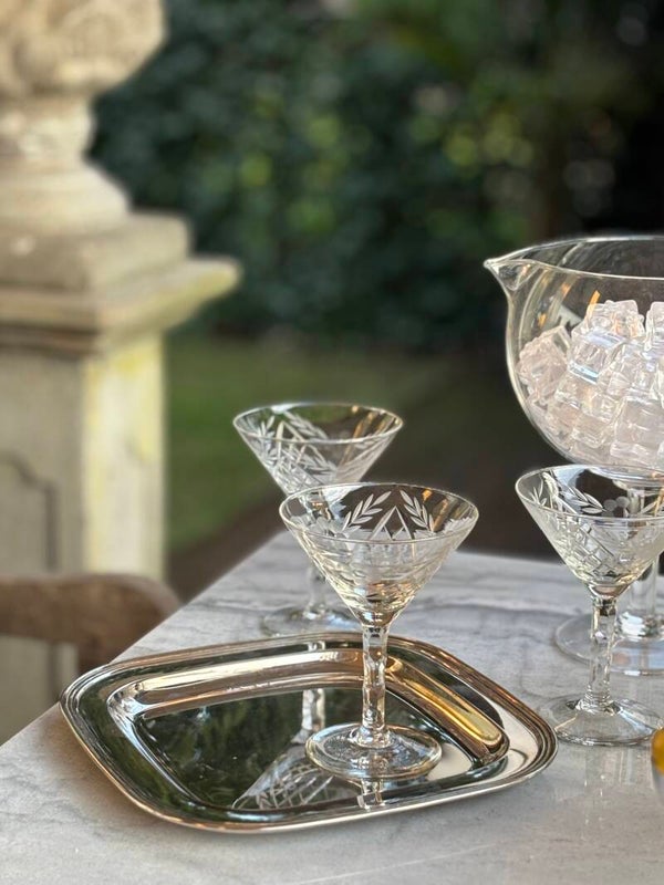 Verzilverd dienblaadje - Silver-plated tray