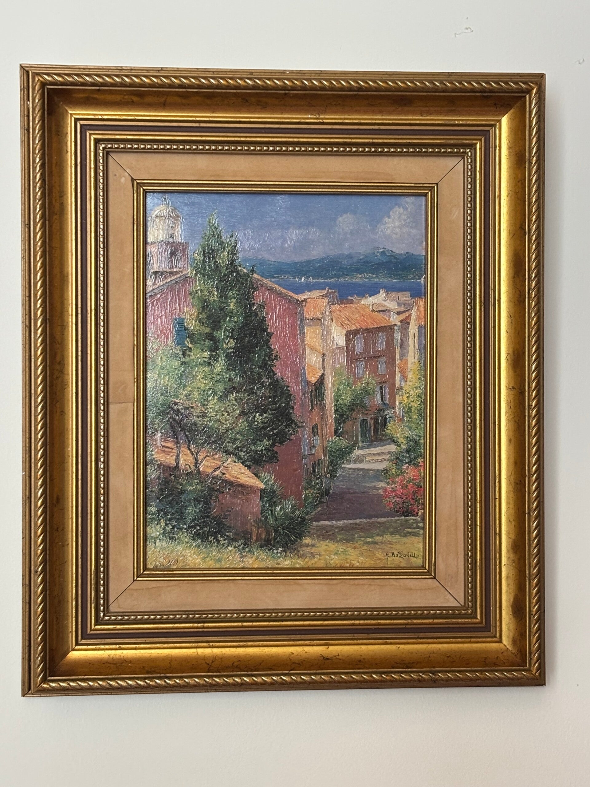 Mediterrane olieverf op doek - Mediterranean oil painting