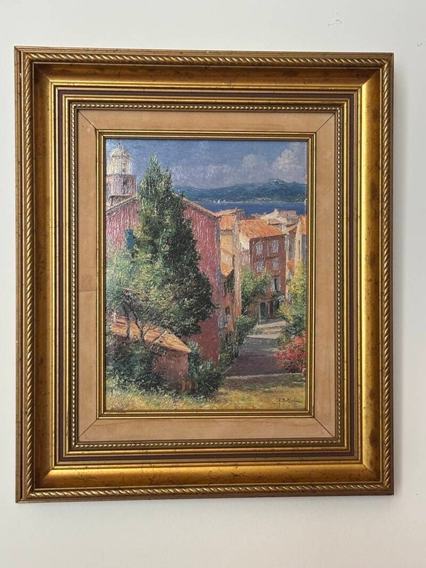 Mediterrane olieverf op doek - Mediterranean oil painting