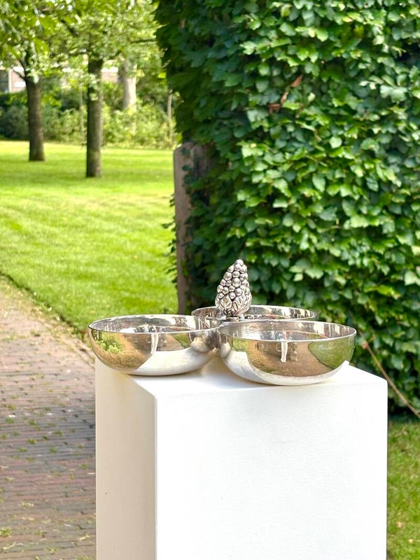 Verzilverde hapjesschaal - Silver-plated serving dish