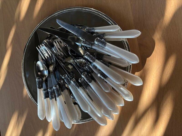 24-Delige bestekset parelmoer - 24-Piece cutlery set  mother-of-pearl