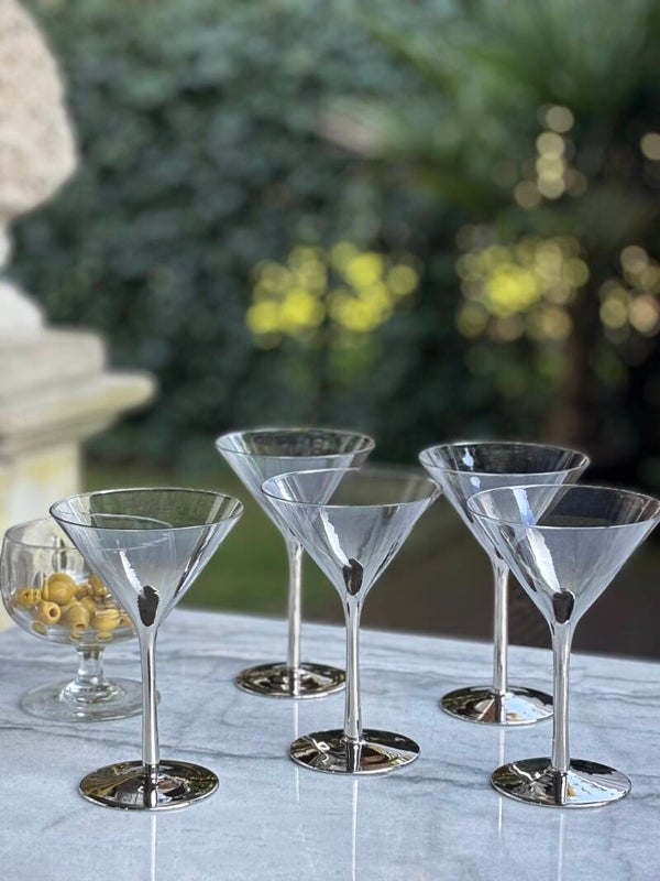 Set van 5 elegante cocktailglazen - Set of 5 elegant cocktail glasses