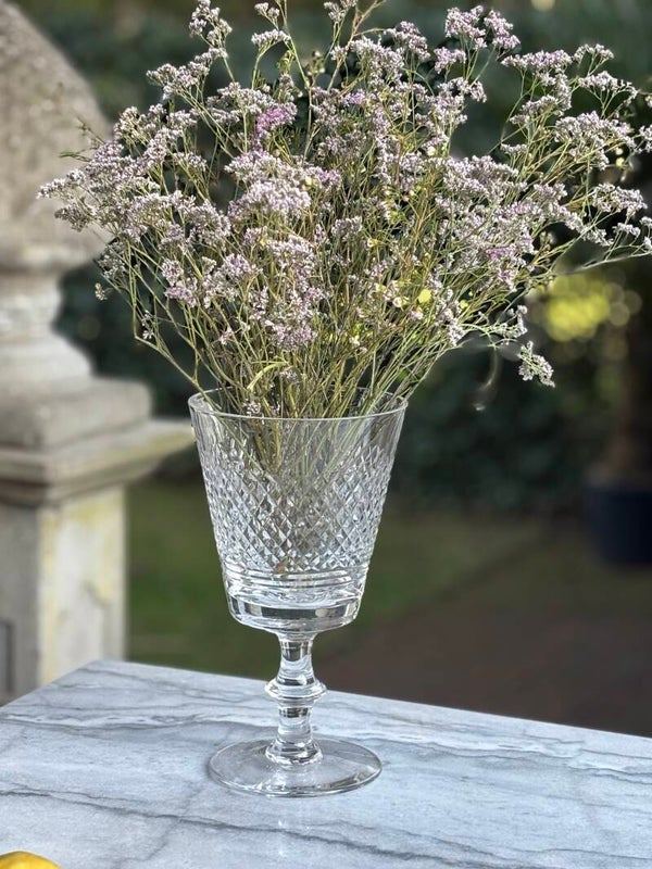 Kristallen vaas op voet - Crystal footed vase