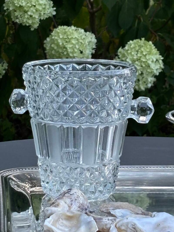 Elegante glazen ijsemmer - Elegant glass ice bucket