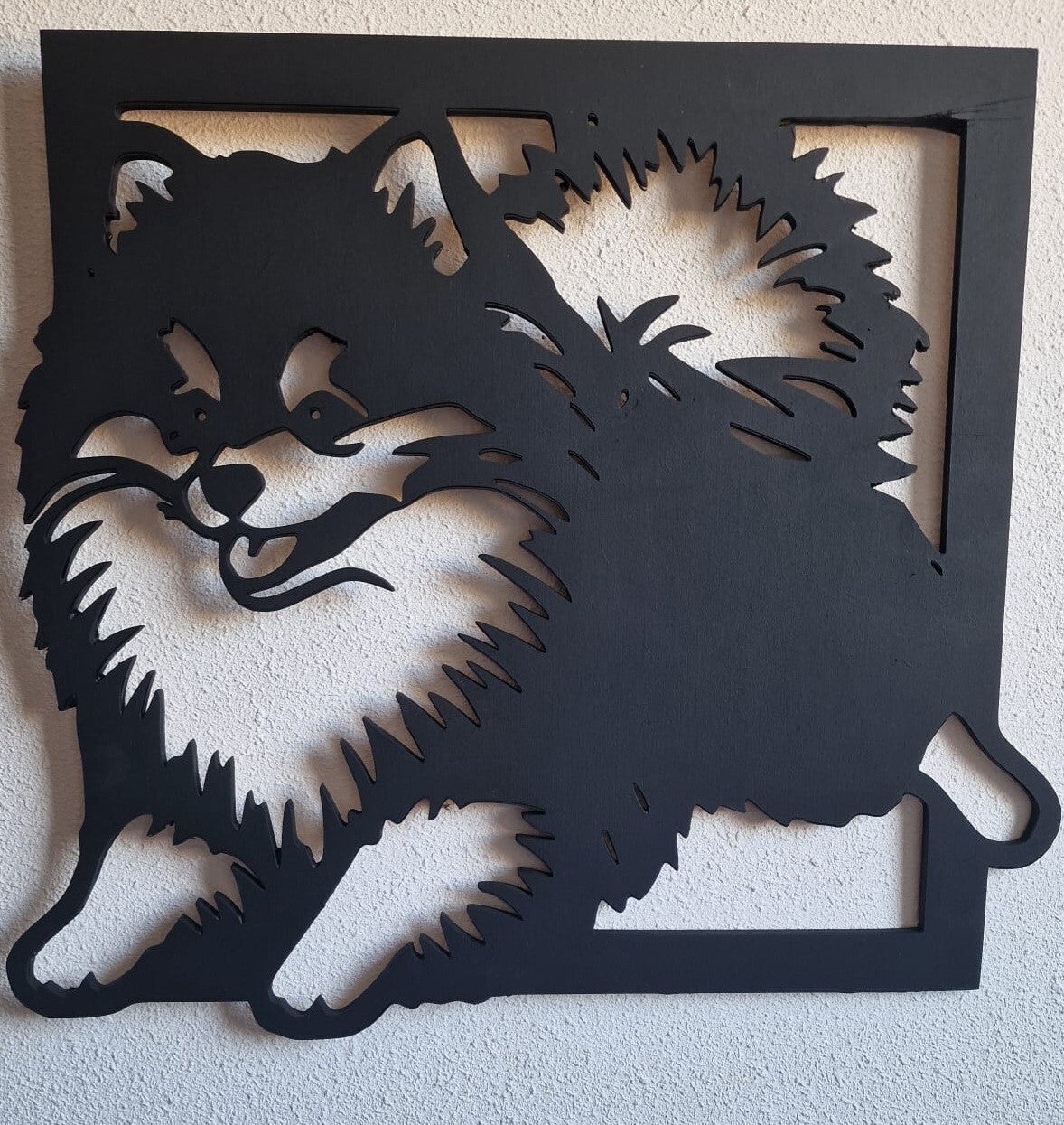 Lasergesneden muur decoratie hond!