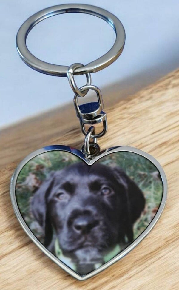 Hartje Sleutelhanger met eigen foto!