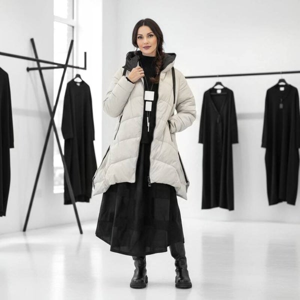 Winter Jacke "Florenza" wattiert und warm in der Farbe kit