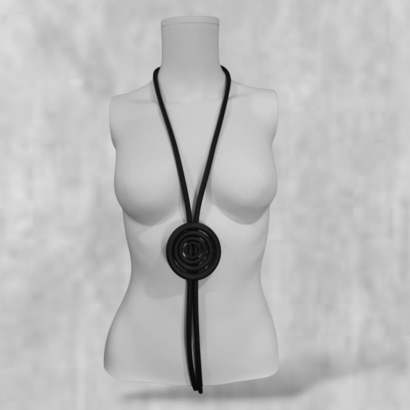 stylishe "rubber" Kette in schwarz