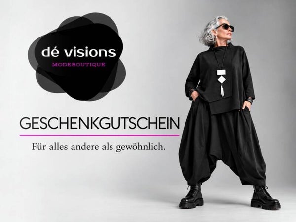 Einkaufsgutschein von dé visions - eine coole Geschenk Idee
