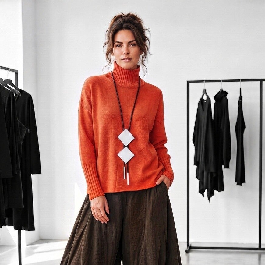 Basic Strick Pulli "Ida" aus aus kuscheliger Viskosemischfaser - verschiedene Farben