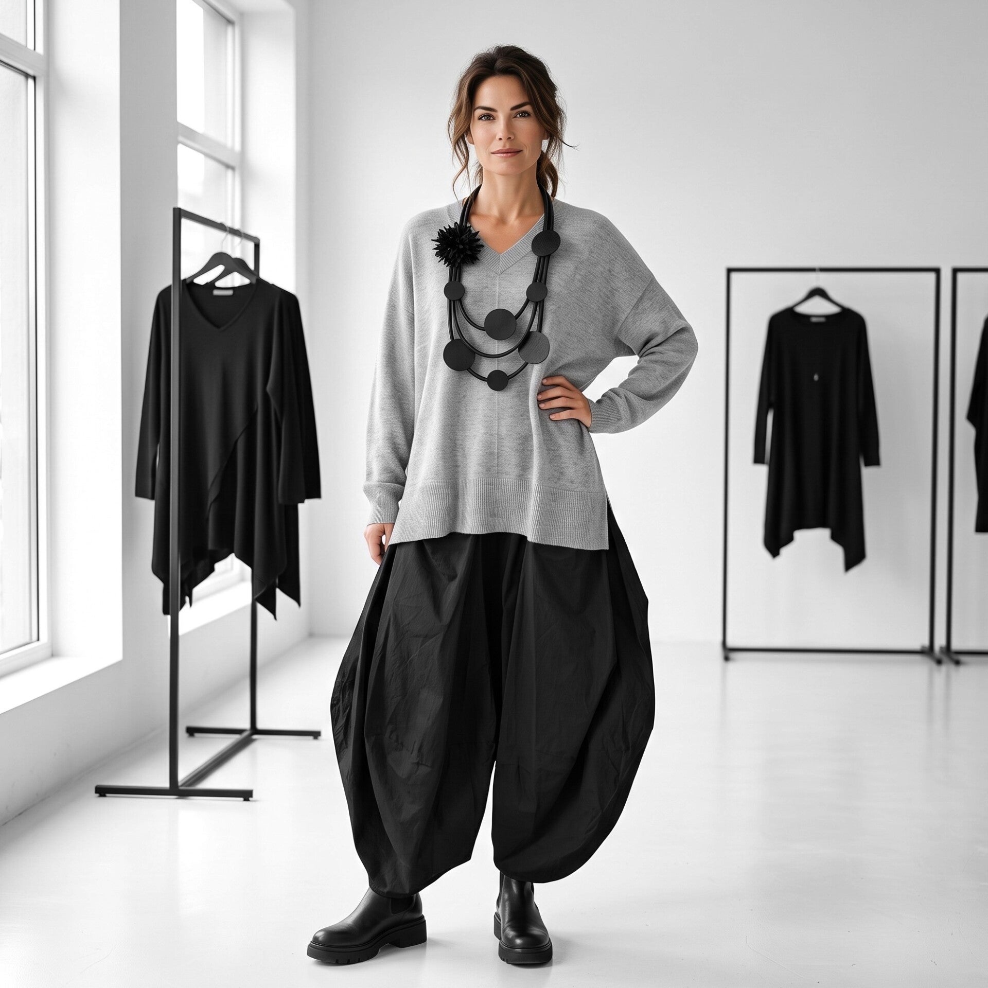 Basic Strick Pulli "Vegas" mit V - Auschnitt  - verschiedene Farben