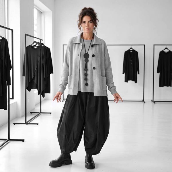Basic Strick Jacke "Diego" in gemütlicher Kastenform - verschiedene Farben