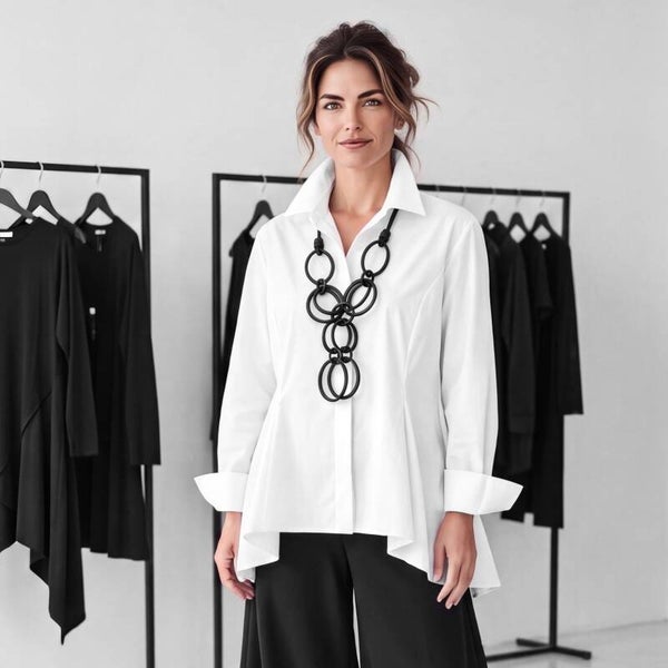 aparte Bluse "Kelly" in figurbetonter A-Linie - verschiedene Farben
