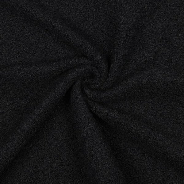 Teddyfleece Doubleface Schwarz