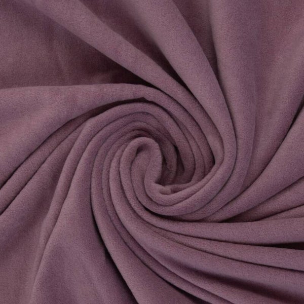 Baumwollfleece in altrosa