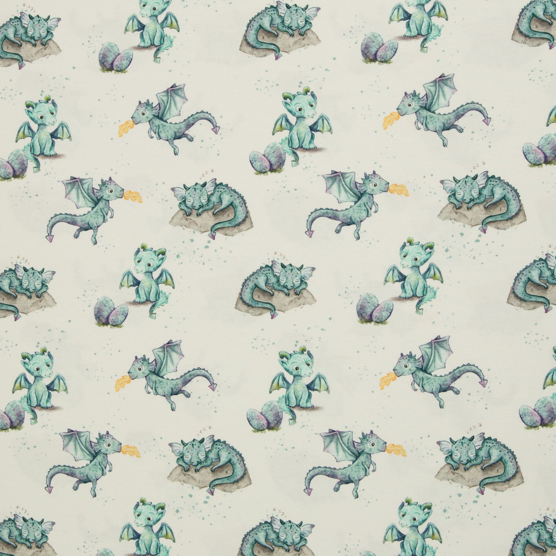 Baumwolljersey Miracle by Christiane Zielinski – Drachen