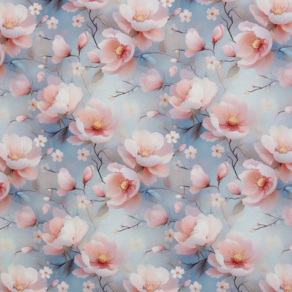 Oxfordgewebe Flowing Bloom by Sarah Mariam
