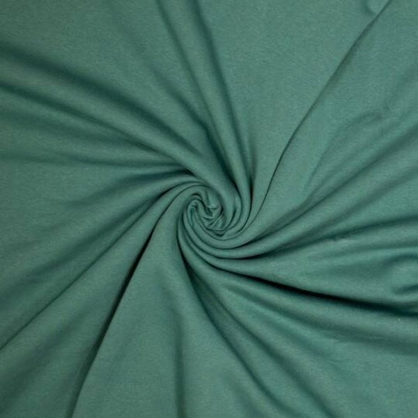 Heavy Jogging Sweatstoff in smaragd