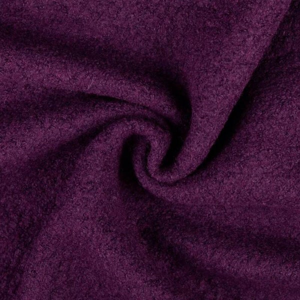 Woll Boucle pflaume