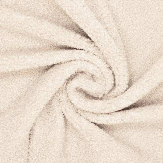 Teddyplüsch cremeweiß