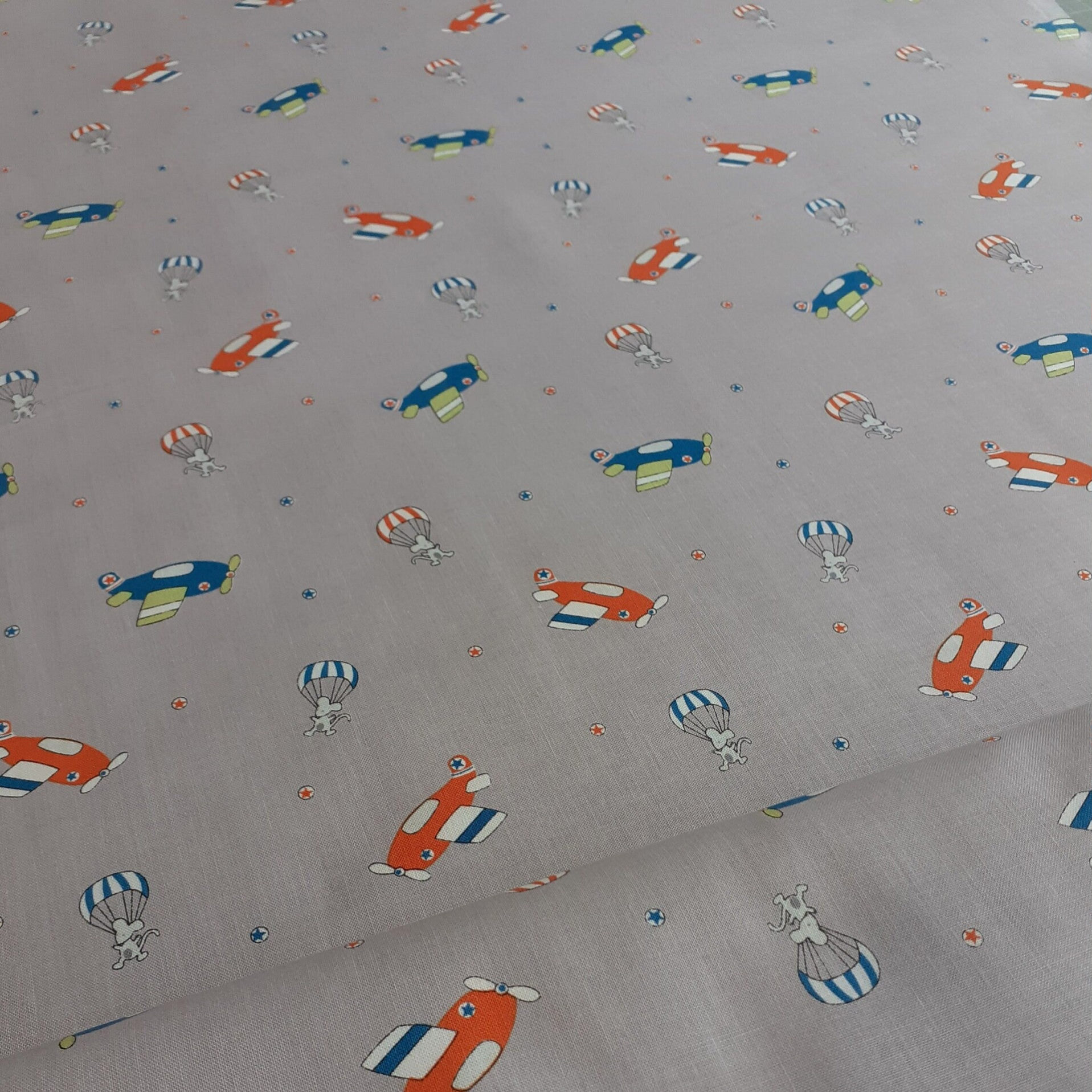 Baumwollstoff  Fallschirmspringermaus