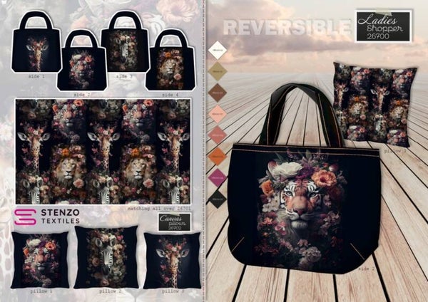 Canvas-Panel Shopper ''Gorgeous Wildlife''