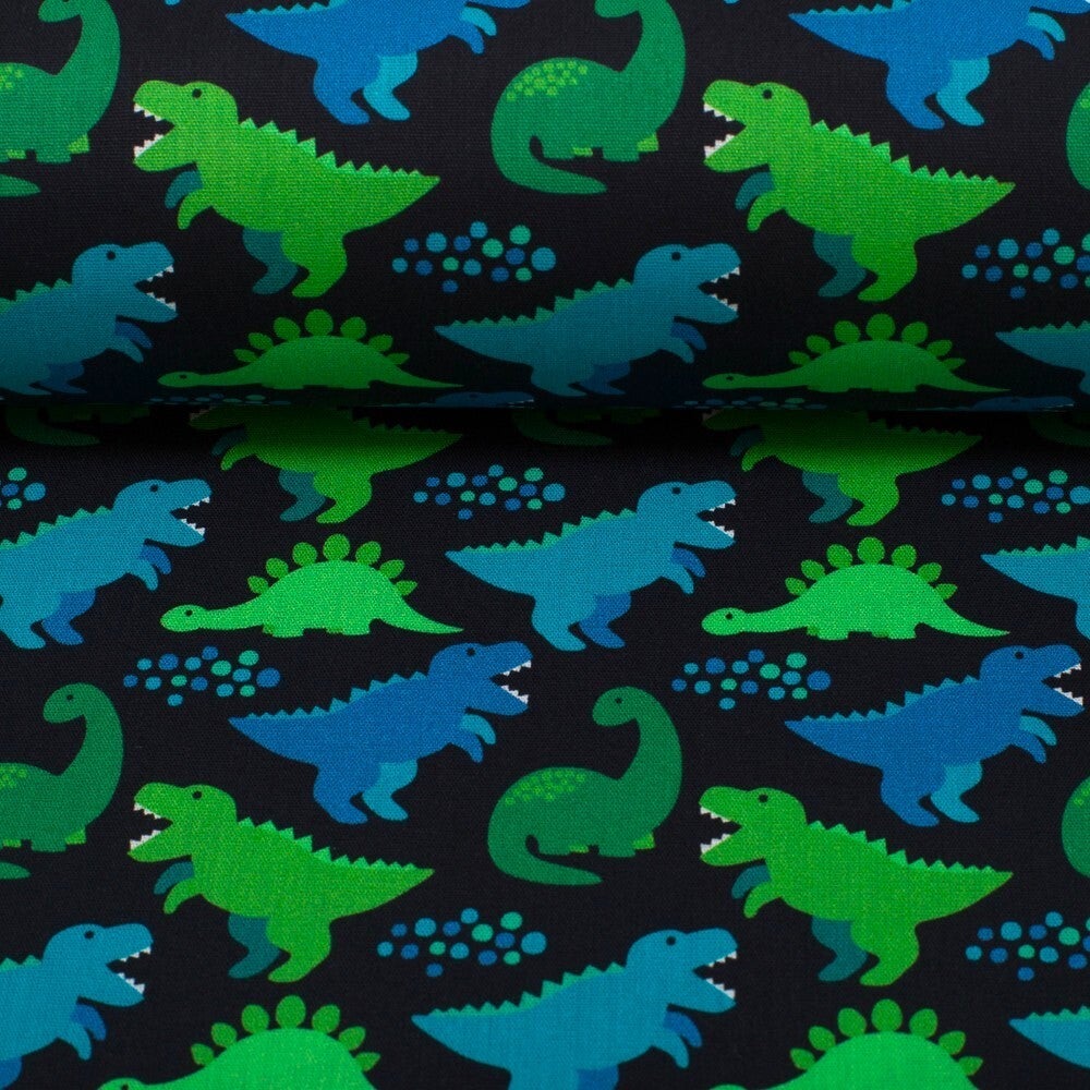 Baumwollstoff Dinos