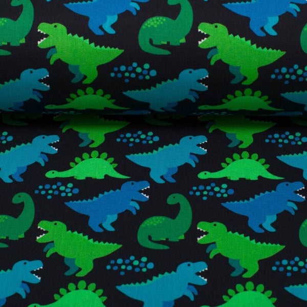 Baumwollstoff Dinos