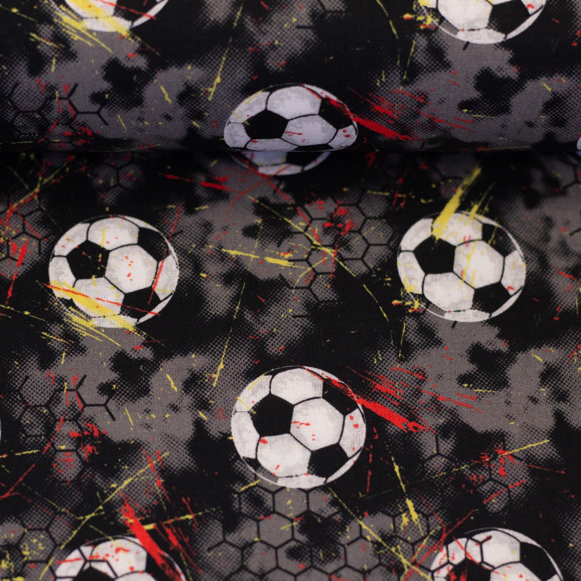 Baumwollstoff Fußball