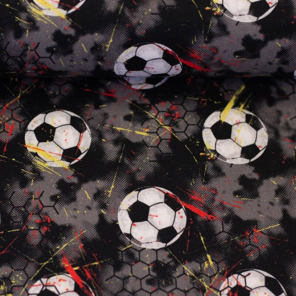 Baumwollstoff Fußball